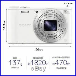 SONY Cyber-Shot DSC-WX350 Digital Camera 20x Optical Zoom 3 Colors Fast NEW