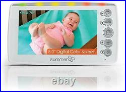 SUMMER INFANT Panorama Baby Monitor DIGITAL 5 Screen COLOUR VIDEO Zoom Camera
