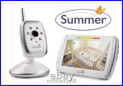 SUMMER Wide View DIGITAL 5 Screen COLOUR VIDEO Sound BABY MONITOR + Zoom Camera