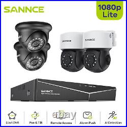 Sannce Cctv Camera Home 1080p Security System 4ch 5in1 Dvr Smart Human Detection