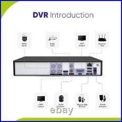 Sannce Cctv Camera Outdoor 1080p Security System 5in1 Dvr Ai Human Detection Kit
