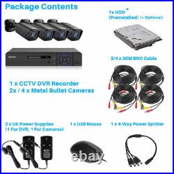 Smart CCTV Camera System HD 5MP Lite 1080P DVR Home Security With 1TB Hard Drive