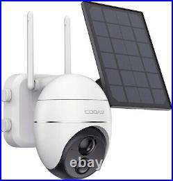 Solar Security Camera Outdoor 1080P Wireless WiFi Home CCTV Camera Rechargeable