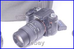 Sony A100 DSLR Digital Camera + AF 18-55mm & 70-210mm Lens Kit A Mount