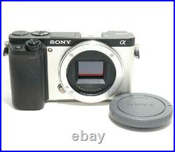 Sony Alpha A6000 24.3MP Digital Camera Custom Color Silver/ Black (Body Only)