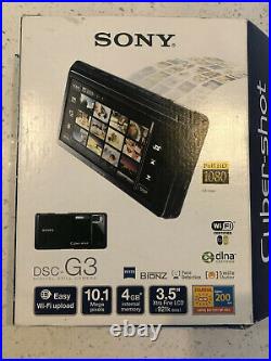 Sony DSC-G3 Cyber-shot Digital Camera Full HD 1080, With Box -Black Color