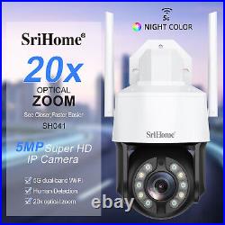 SriHome Super-HD 5MP 20X Optical Zoom Security Camera Pan & Tilt Waterproof CCTV