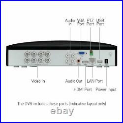 Swann DVR CCTV Recorder DVR8 5680 8 Channel 8MP 4K Ultra HD 2TB HDD HDMI VGA BNC