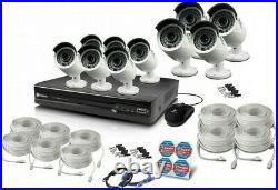 Swann NVR 7400 16 Channel HD 1080p 2TB NVR 10x NHD-818 4MP HD Cameras CCTV Kit
