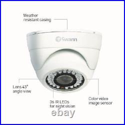 Swann PRO-843 900 TV Night Vision Indoor Outdoor Dome CCTV Camera Twin Pack