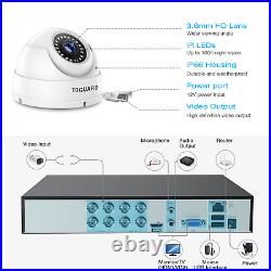 TOGUARD 5MP CCTV Home Security Camera System Outdoor 8CH H. 265+DVR IR Vision
