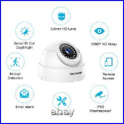 TOGUARD 8CH H. 265+DVR 5MP Home Security Camera System Outdoor CCTV IR Vision