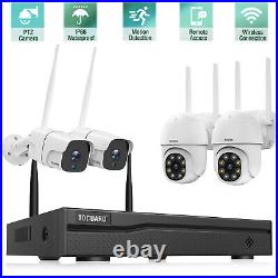 TOGUARD 8CH NVR CCTV Wireless Home Security Camera System PTZ IP Cameras Outdoor