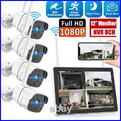 TOGUARD 8CH NVR WiFi Home Security Camera System CCTV Wireless 1080P Outdoor Cam