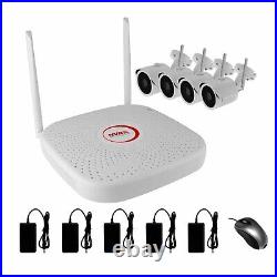 UHD 4Channel WIFI Kit 4x 4MP Outdoor Cameras WIFI NVR Distance Up to 400m