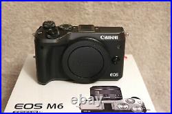Used Canon EOS M6 24.2MP digital mirrorless camera Body Only Colour Black