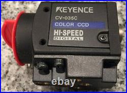 Used Keyence CV-035C Digital Hi-Speed CCD Color Camera Vision System