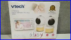 VTech VM5463-2 5 Color LCD Video Baby Monitor with 2 Cameras
