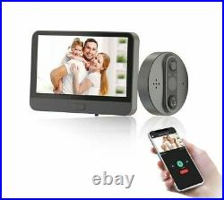 Video Wireless Doorbell WIFI Connection Peephole Camera APP/Remote Dual-Way 220V