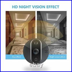 Video Wireless Doorbell WIFI Connection Peephole Camera APP/Remote Dual-Way 220V