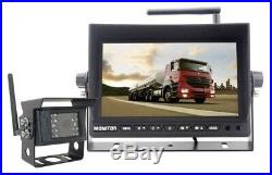 Wireless Backup Camera System 7' Digital LCD Monitor 800x400 TFT Colored Screen
