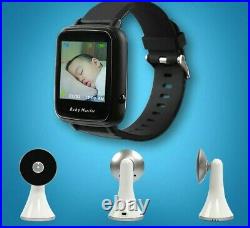 Wireless Video Watch Style Baby Monitor Portable shock vibration Baby Nanny Cry