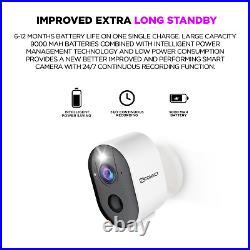 Wireless WIFI Solar Camera 2K HD Security System Outdoor CCTV Home Battery Cam