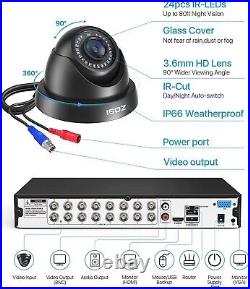 ZOSI 1080p CCTV Camera System 8 16CH H265 DVR Night Vision Home Security Outdoor