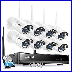 ZOSI 3MP Wireless CCTV System WiFi Security Camera Motion Detect IR Night Vision