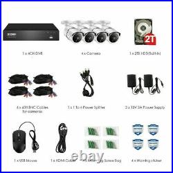 ZOSI 4K CCTV System 8MP DVR Outdoor Nightvision Security Camera Kit with 2TB HDD