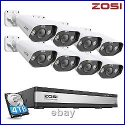 ZOSI 4K Video 8MP PoE Camera System 16CH NVR Network Audio CCTV IP Security Kit