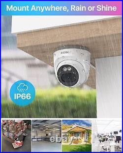 ZOSI 4MP PoE CCTV Camera System 5MP NVR 2TB IP Security Camera Audio In Outdoor
