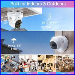 ZOSI 5MP CCTV POE Security Camera System 4K NVR Home Surveillance Outdoor H. 265+