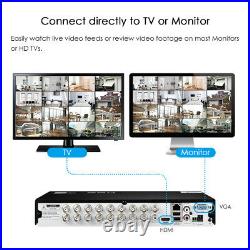ZOSI CCTV 1080N 16 channel Home Security Cameras System HD Indoor/Outdoor +2TB