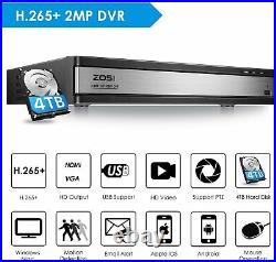 ZOSI CCTV Home Security System 16CH HDMI DVR 1080P Surveillance Camera Dome IP66